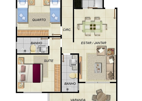 Apartamento tipo 2